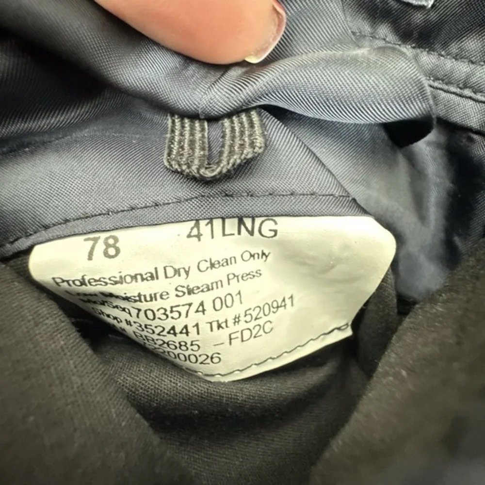 Brooks Brothers‎ Saxxon Blazer 1818 Fitzgerald 41L USA Black/Black Coat Jacket